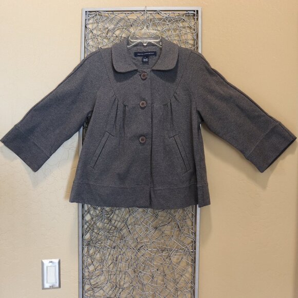 French Connection Button Up Knit Swing Coat - Picture 1 of 4